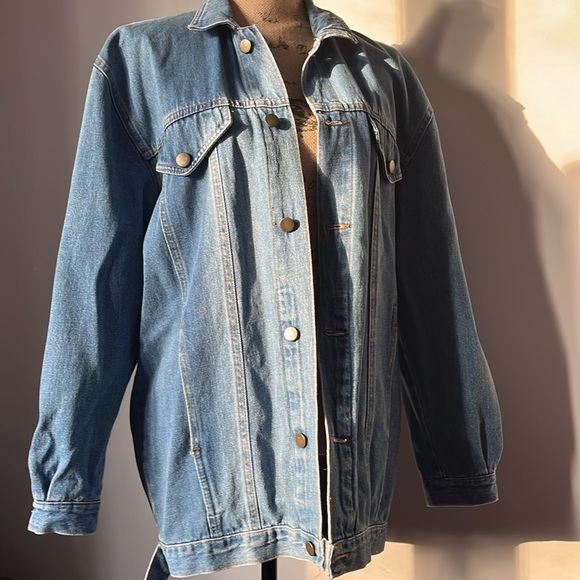 vintage visa classic denim jean jacket - Picture 4 of 6